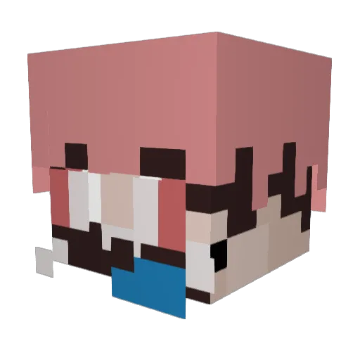 ODFL Minecraft avatar head, 3D render