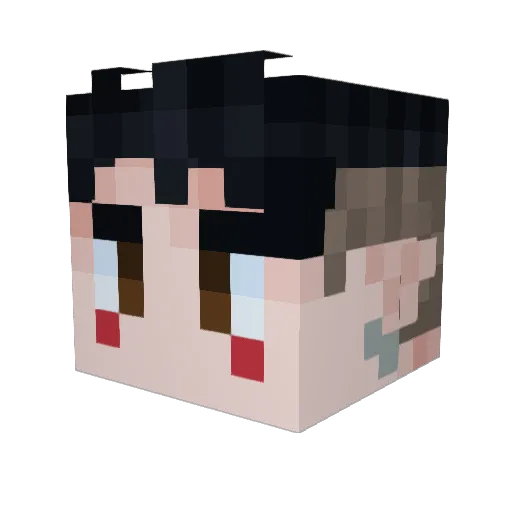 ODHARIC Minecraft avatar head, 3D render