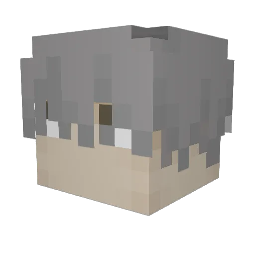 ODST058 Minecraft avatar head, 3D render