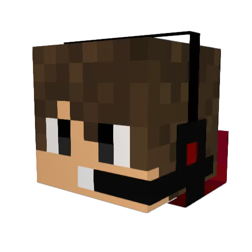 ODYSZ3Y Minecraft avatar head, 3D render