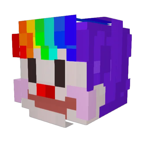 ODifrente Minecraft avatar head, 3D render