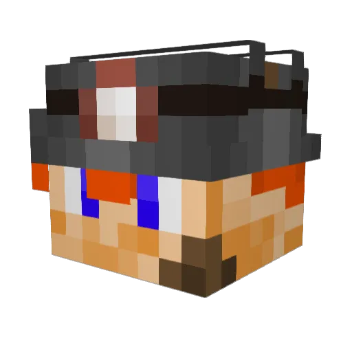 ODigitty Minecraft avatar head, 3D render