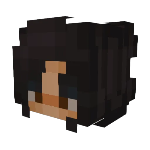 ODubh Minecraft avatar head, 3D render