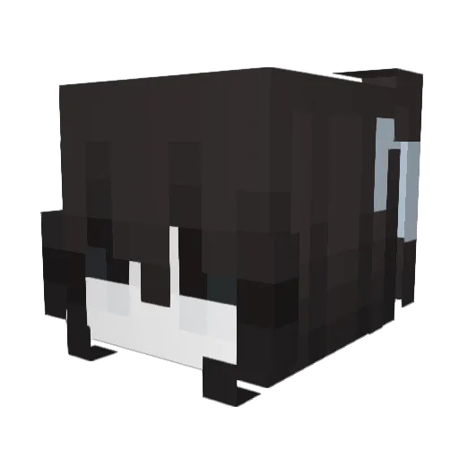 OEFHEU Minecraft avatar head, 3D render