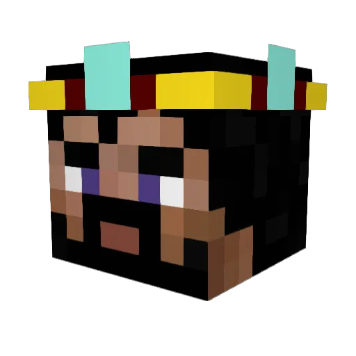 OETJE Minecraft avatar head, 3D render