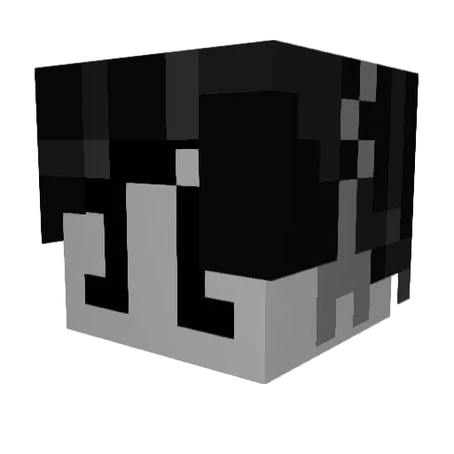 OE_KT Minecraft avatar head, 3D render