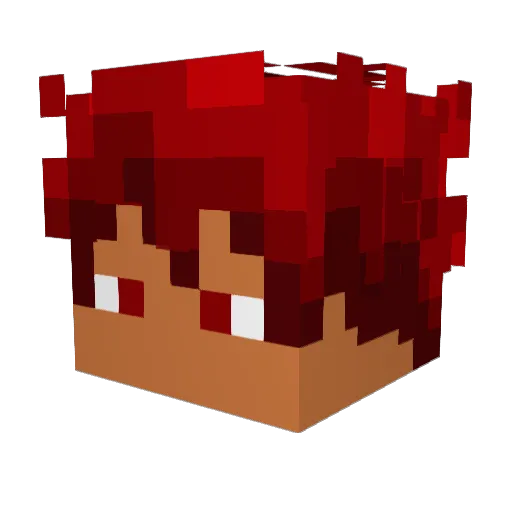 OFC_BIGBIG21 Minecraft avatar head, 3D render