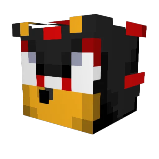 OFEKW1023 Minecraft avatar head, 3D render