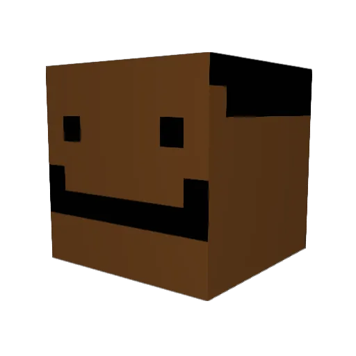 OFFGRIDS Minecraft avatar head, 3D render