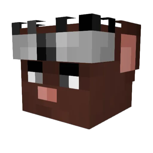 OFFICIALCROWSTAR Minecraft avatar head, 3D render