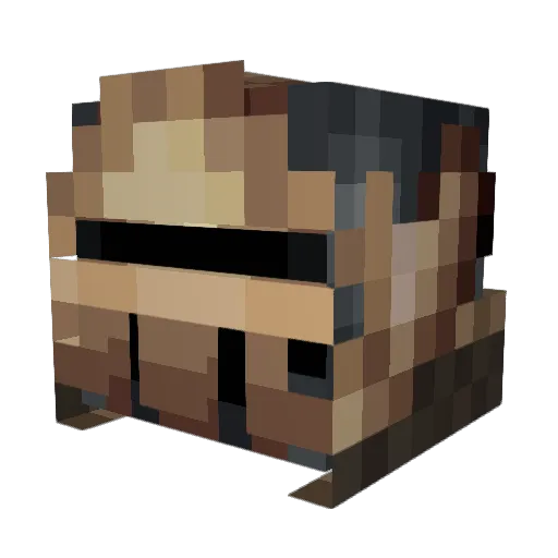 OFFLINECONNECTIO Minecraft avatar head, 3D render