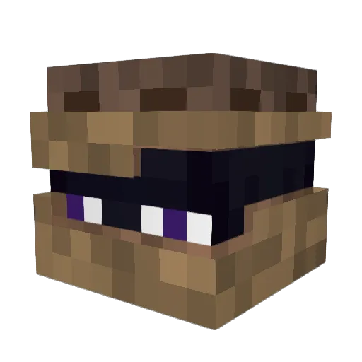 OFFTHESTREET Minecraft avatar head, 3D render