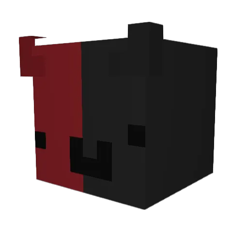 OFF_NOXX Minecraft avatar head, 3D render