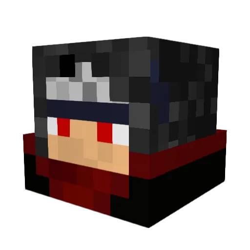 OFIRE_Psycho Minecraft avatar head, 3D render