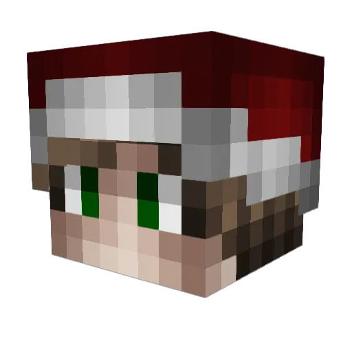 OFKE_YT Minecraft avatar head, 3D render