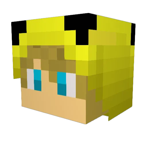 OFRC Minecraft avatar head, 3D render