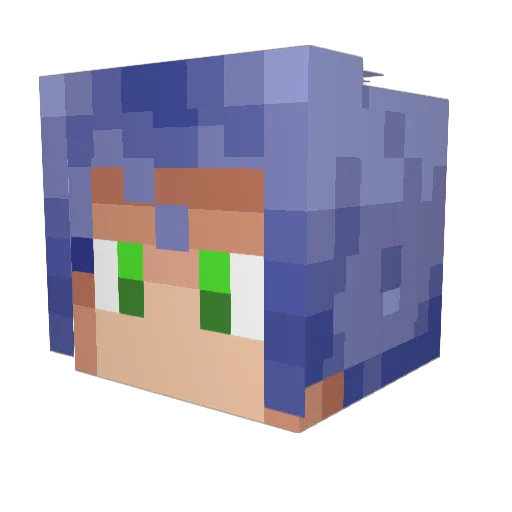 OFWG Minecraft avatar head, 3D render