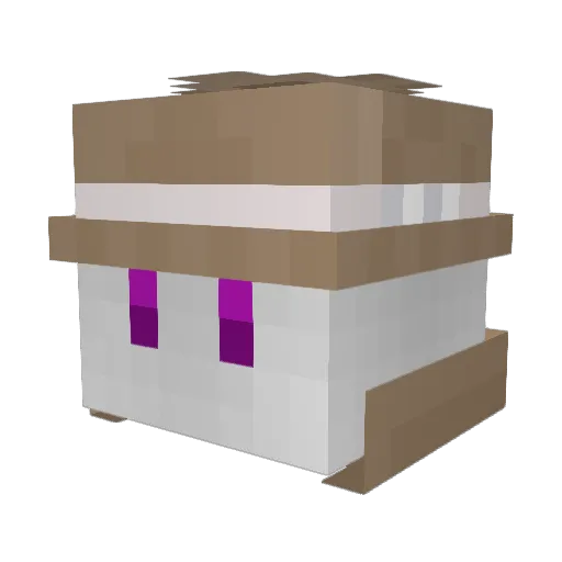 OFeelie Minecraft avatar head, 3D render