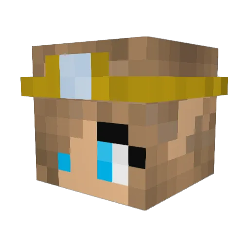 OFrabjousDay Minecraft avatar head, 3D render