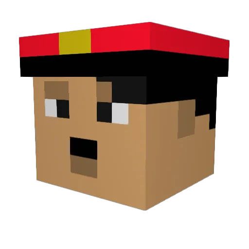 OFraneueueOY Minecraft avatar head, 3D render