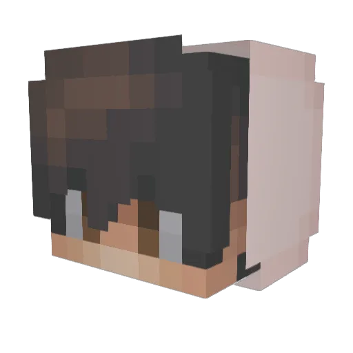 OG69 Minecraft avatar head, 3D render