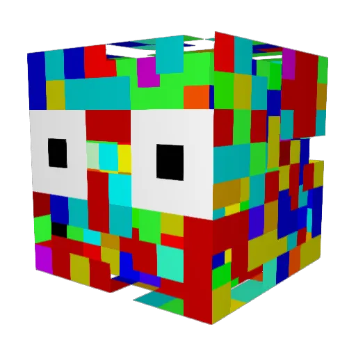 OGAZSH Minecraft avatar head, 3D render