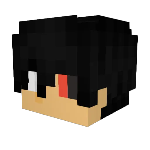 OGAidenV Minecraft avatar head, 3D render
