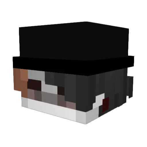 OGBEASTS Minecraft avatar head, 3D render