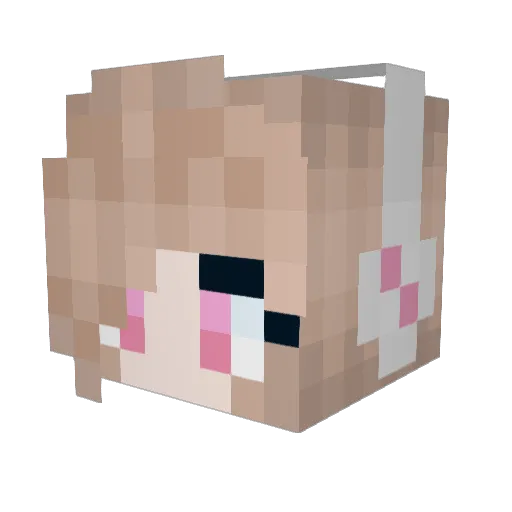 OGChurro Minecraft avatar head, 3D render