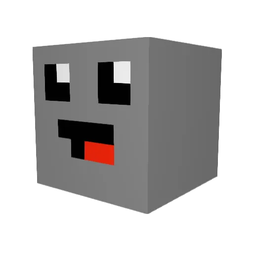 OGCnono Minecraft avatar head, 3D render