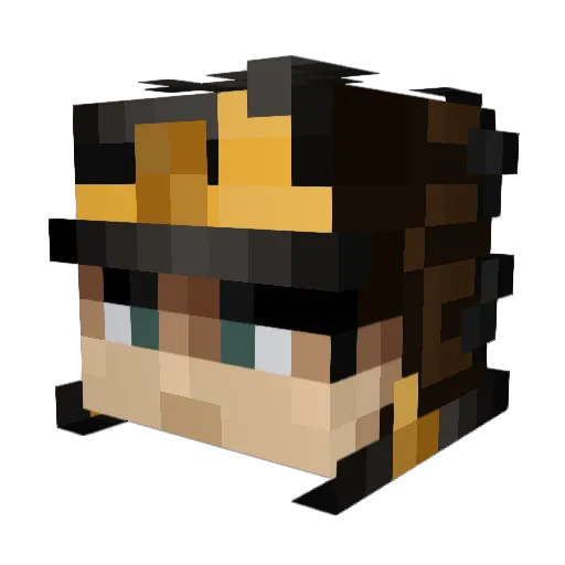 OGDawnatq Minecraft avatar head, 3D render