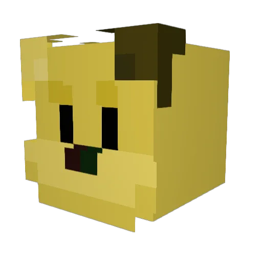 OGDogie Minecraft avatar head, 3D render