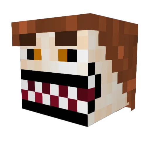 OGEL2301 Minecraft avatar head, 3D render