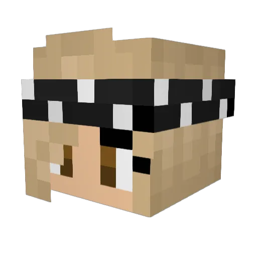 OGEmoji Minecraft avatar head, 3D render