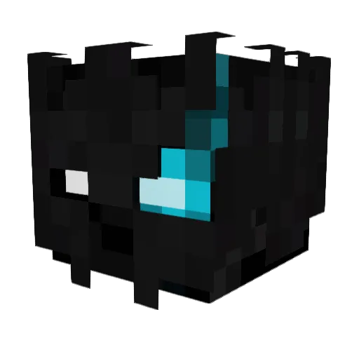 OGHerobrine Minecraft avatar head, 3D render