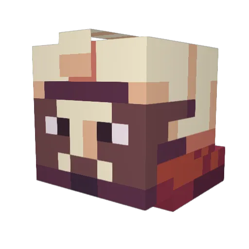 OGKnsh Minecraft avatar head, 3D render