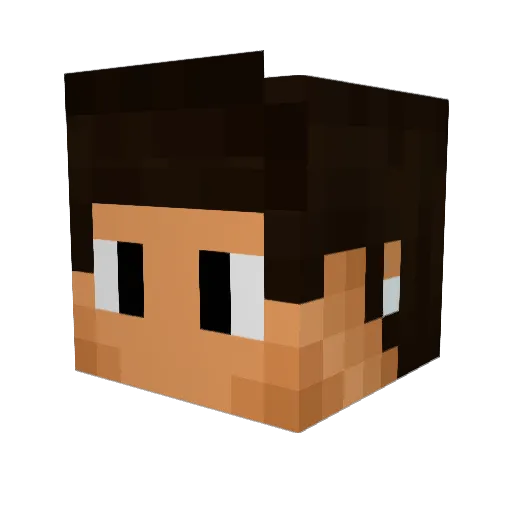 OGL_YT Minecraft avatar head, 3D render