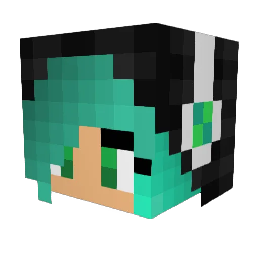 OGPizza Minecraft avatar head, 3D render