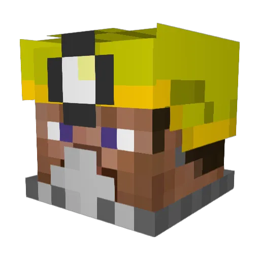 OGROVER17 Minecraft avatar head, 3D render