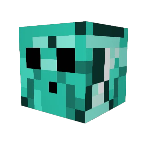 OGSKN Minecraft avatar head, 3D render