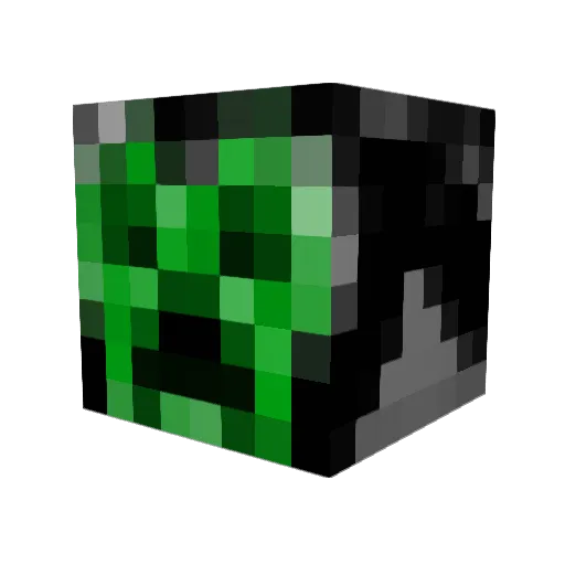 OGSMP Minecraft avatar head, 3D render