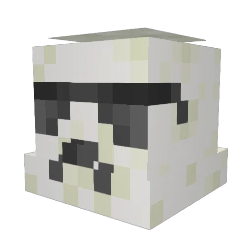 OGSP3t3R Minecraft avatar head, 3D render
