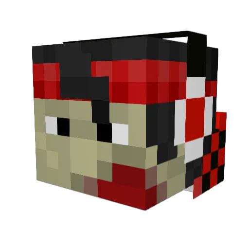 OGStuntstream Minecraft avatar head, 3D render