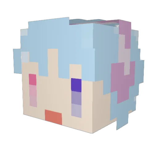 OGYARITAKASAN Minecraft avatar head, 3D render