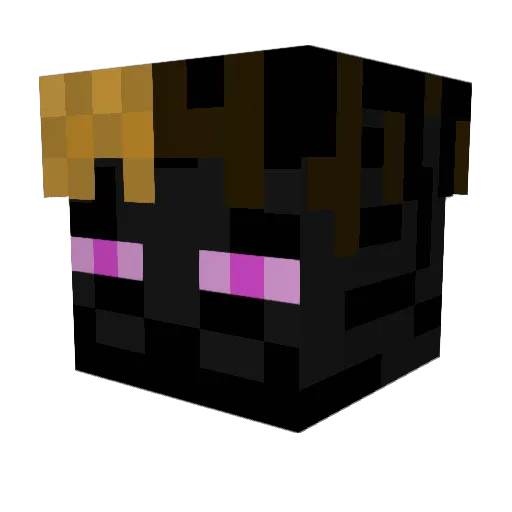 OGYuno Minecraft avatar head, 3D render