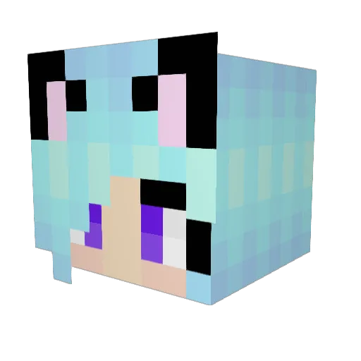 OG_CUPCAKE Minecraft avatar head, 3D render