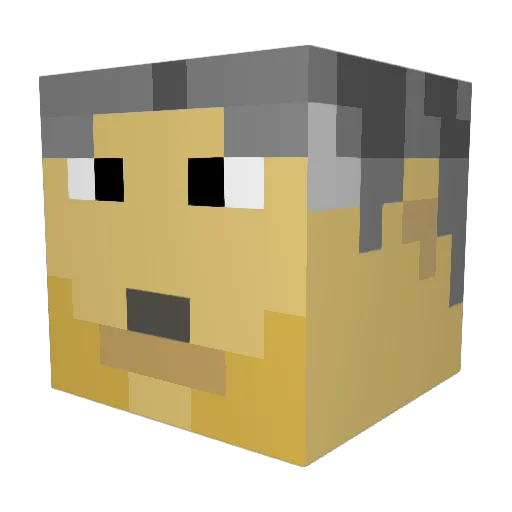 OG_Drummer Minecraft avatar head, 3D render
