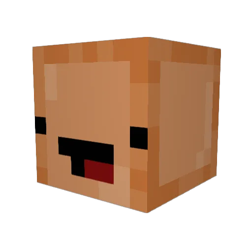OG_Host Minecraft avatar head, 3D render