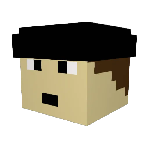 OG_Itchy Minecraft avatar head, 3D render