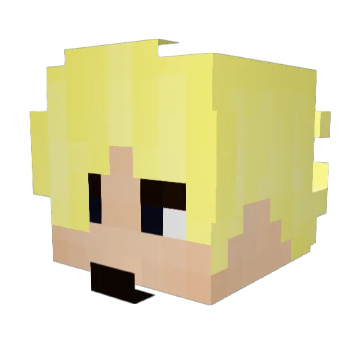 OG_Jack Minecraft avatar head, 3D render